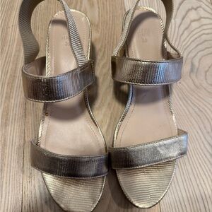 H&M Metallic Gold Sandals